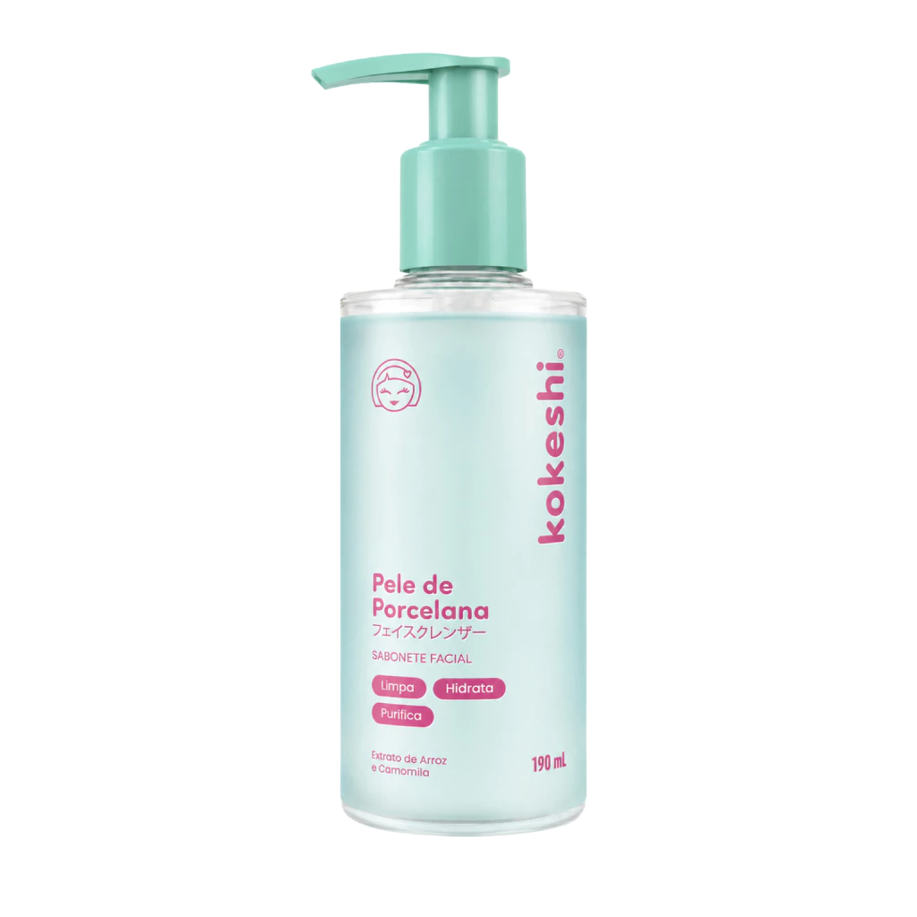 Kokeshi Sabonete Facial em Gel Pele de Porcelana 190ml