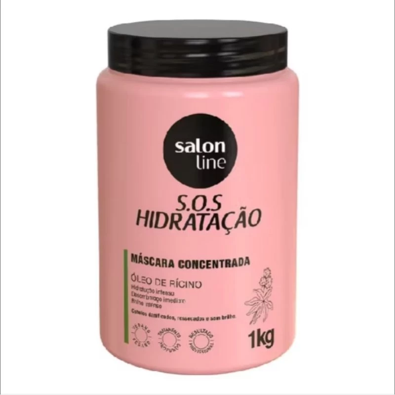 Salon Line Máscara S.O.S Óleo de Rícino 1kg